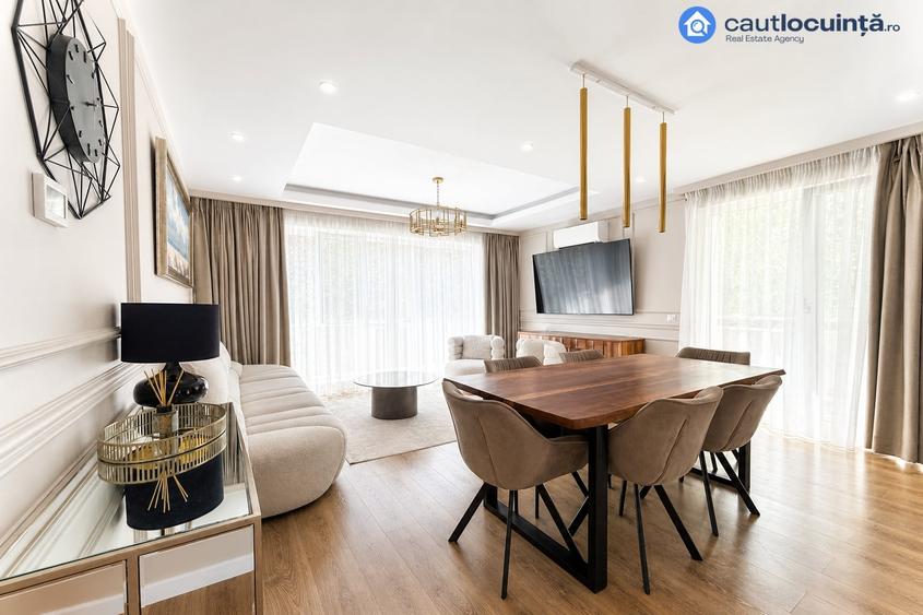 Apartament cu 4 camere decomandat, mobilat în Băneasa