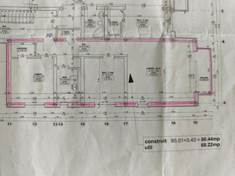 Apartament cu 3 camere decomandat, mobilat în Dumbrăvița