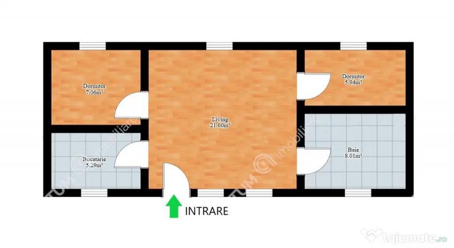 Apartament cu 3 camere decomandat, mobilat în Trei Stejari