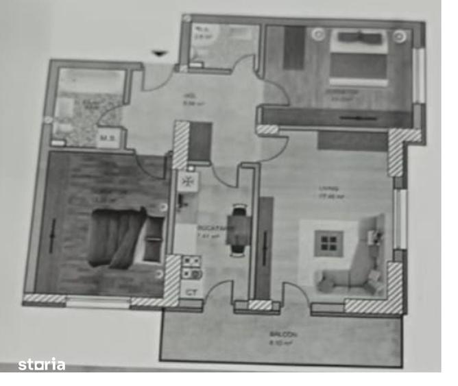 Apartament cu 3 camere decomandat în Central