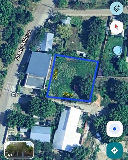 Teren Construcții intravilan de 600 mp, în Sud-Vest