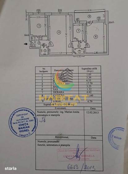 Apartament cu 2 camere, mobilat în Fundeni