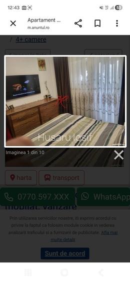 Apartament cu 4 camere decomandat în Central
