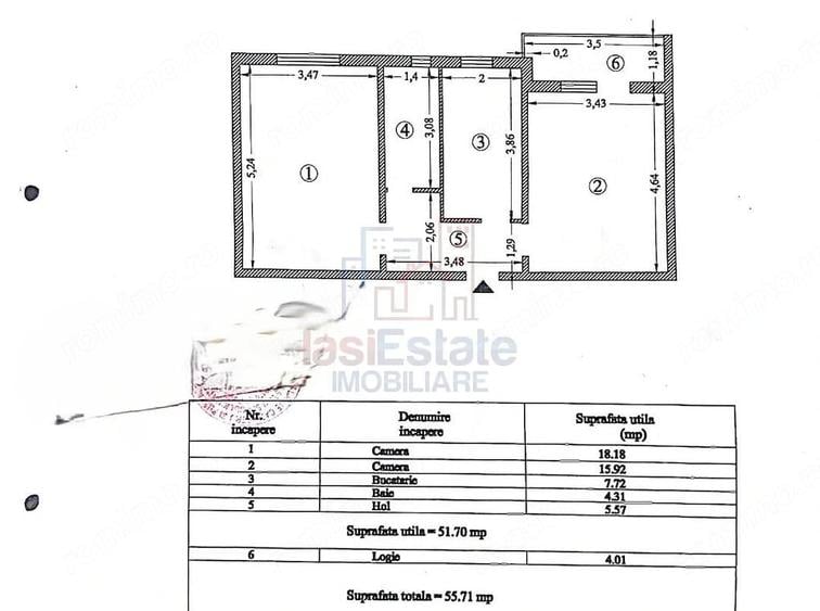 Apartament 2 camere decomandat, renovat, zona CUG - 1