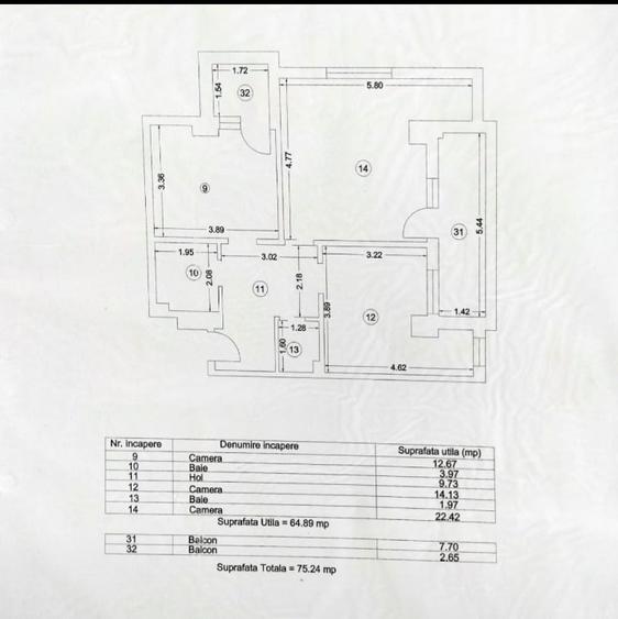 Apartament 3 camere - 1