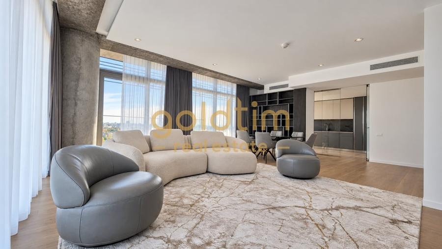 Apartament cu 4 camere semidecomandat, mobilat în Floreasca