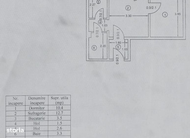 Apartament cu 2 camere în Podu Roș
