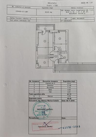 Apartament cu 2 camere în Roșu