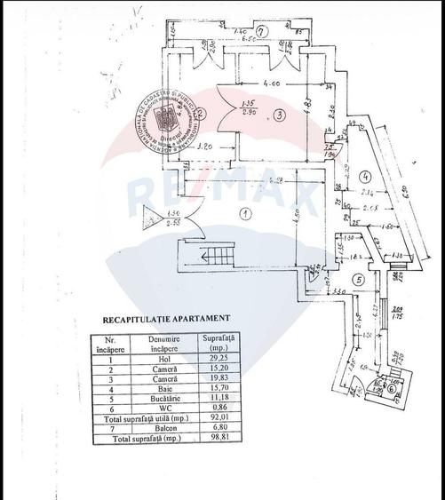 Apartament cu 4 camere în Dacia