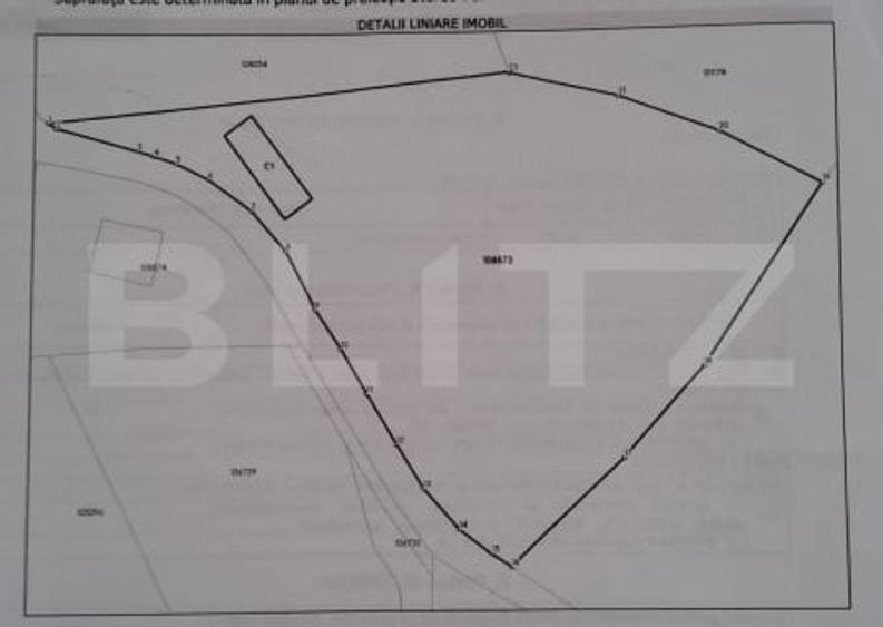 Casă individuală cu 2 camere cu Teren 4807 Mp în Peștera