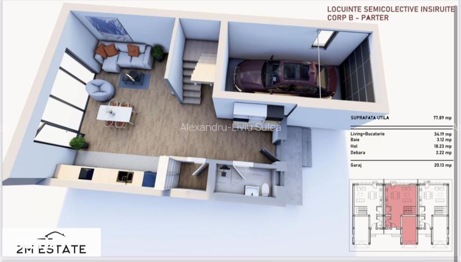 Duplex cu patru camere, teren 259mp, Bartolomeu Nord