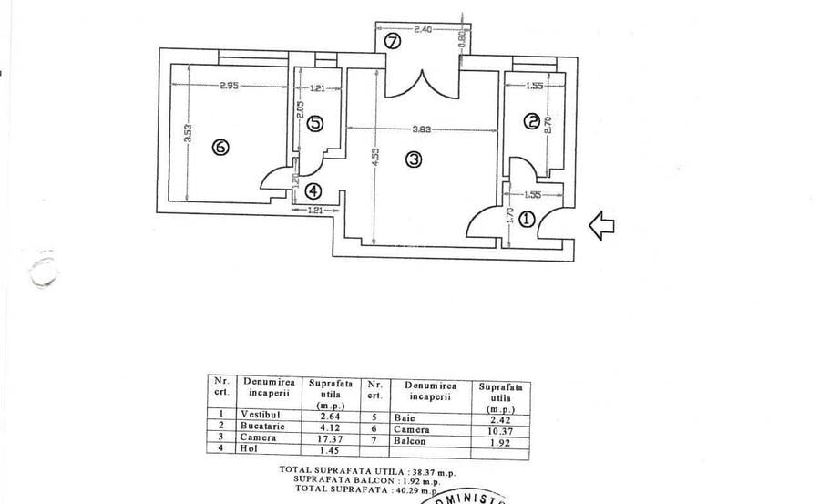 Apartament ULTRACENTRAL Centrul Vechi 2 camere, 40 mp, Piata Unirii - Proprietar