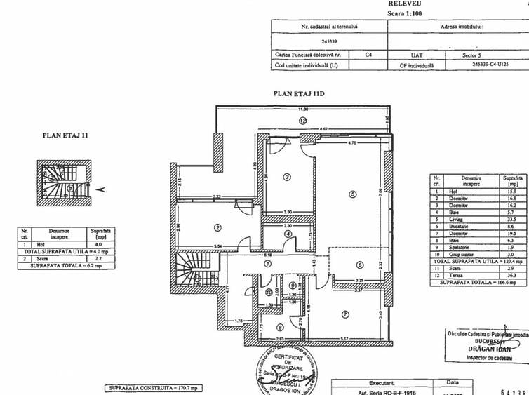 Apartament cu 4 camere în 13 Septembrie