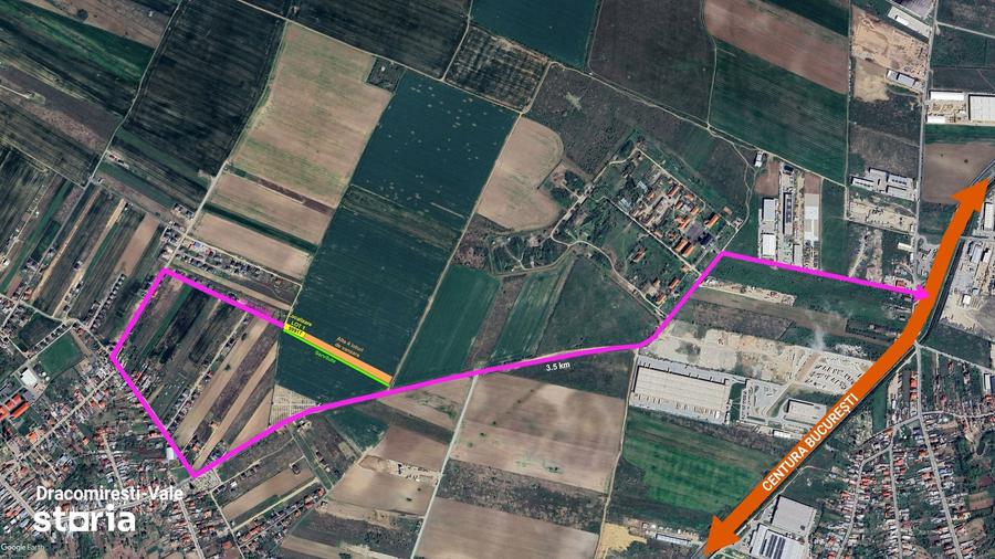 Teren de 1455 mp, în Dragomirești-Vale