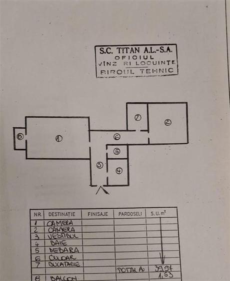 Apartament cu 2 camere decomandat în 1 Decembrie 1918