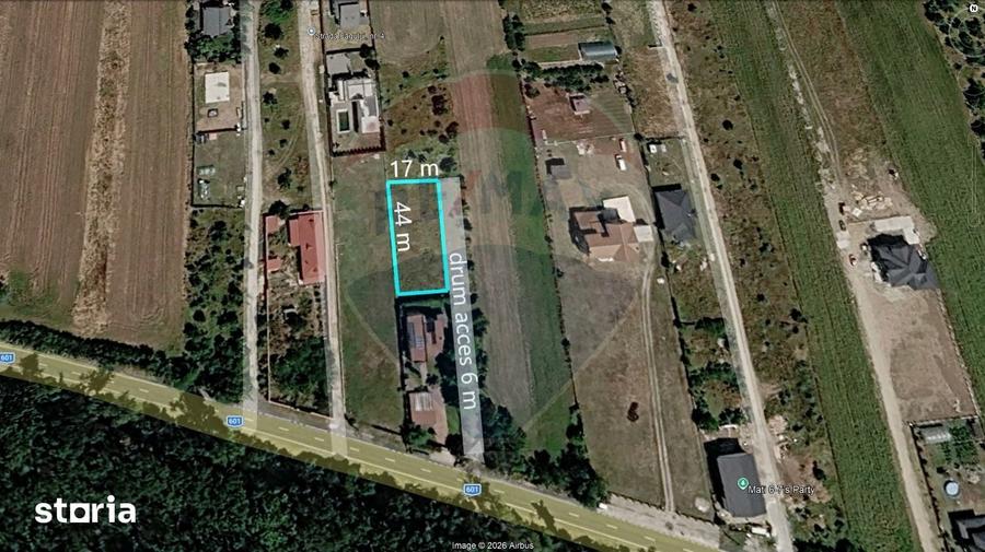 Teren de 752 mp, în Bolintin-Deal