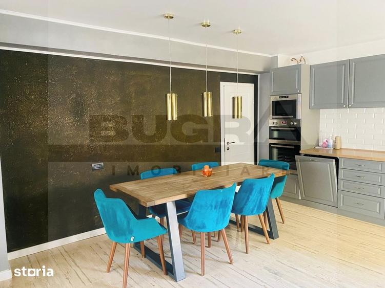 Apartament cu 4 camere, mobilat în Borhanci