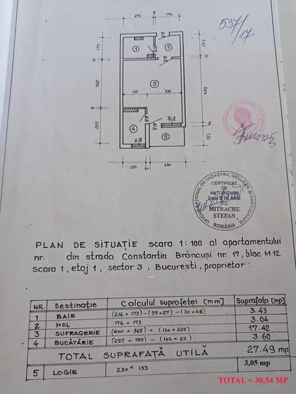 COMISION 0% - Garsoniera, imobil 1978, Parcul Constantin Brancusi - M Titan - 9