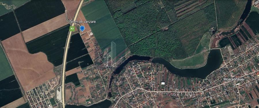 Teren agricol extravilan de 2095 mp, în Moara Vlăsiei