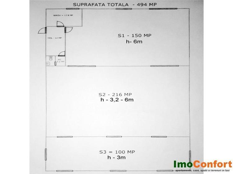 Spațiu comercial, de 494 mp, în Zona industrială