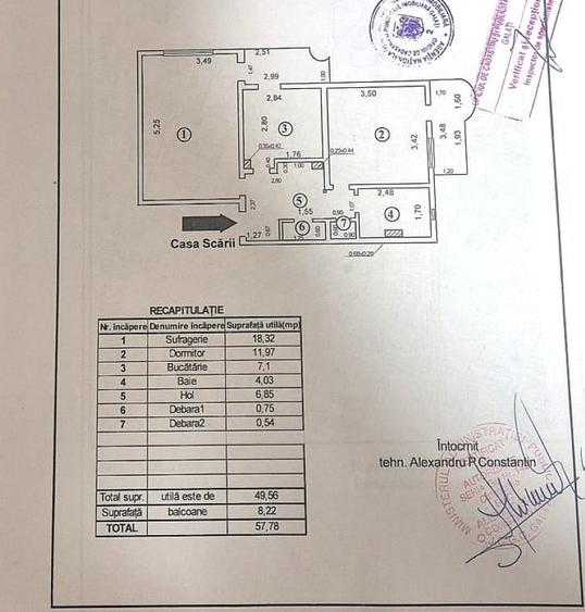 Apartament cu 2 camere decomandat în Siderurgiștilor