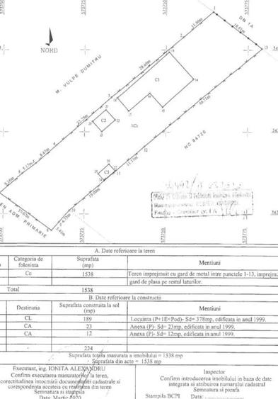 Casă individuală cu 5 camere cu Teren 1538 Mp în Crevedia
