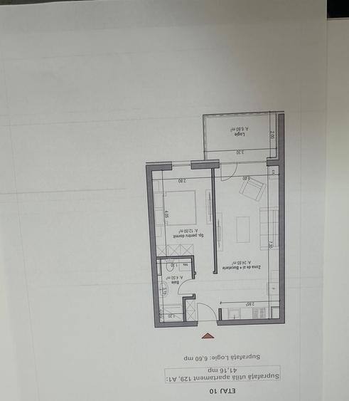 Apartament cu 2 camere decomandat în Exterior Vest