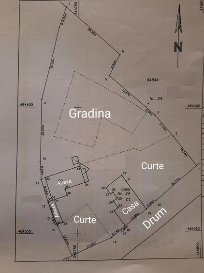 Casă cu 3 camere cu Teren 3505 Mp în Bretea Română