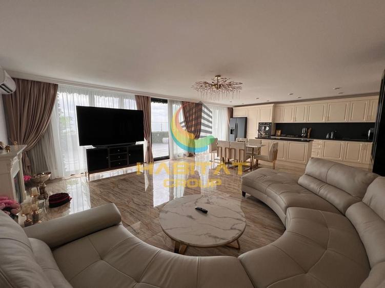 Penthouse cu 4 camere decomandat, mobilat în Apărătorii Patriei