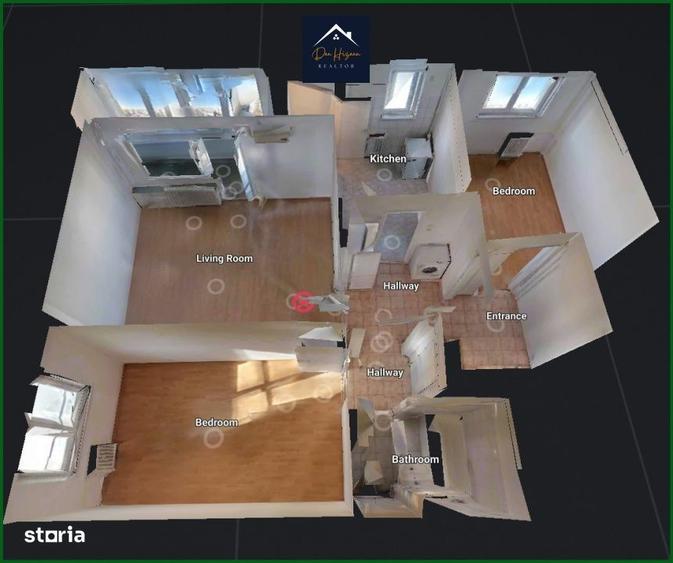 Apartament cu 3 camere decomandat în Sud