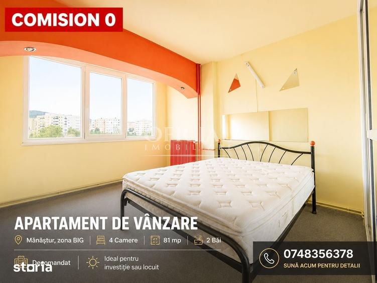 Apartament cu 4 camere în Mănăștur