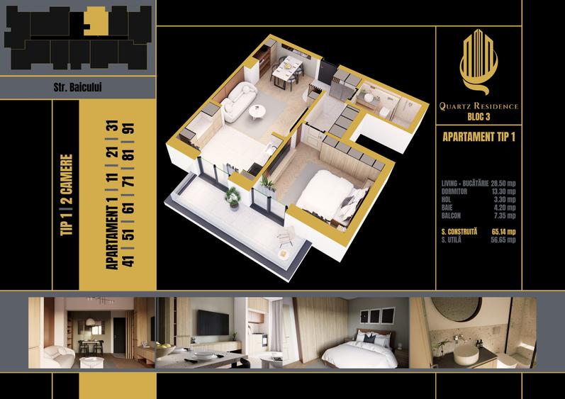 Apartament cu 2 camere decomandat în Obor