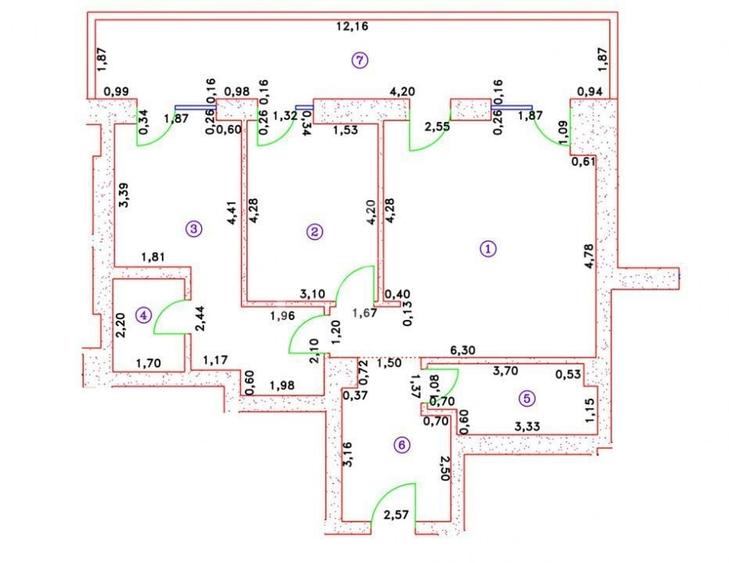Apartament cu 3 camere în Central