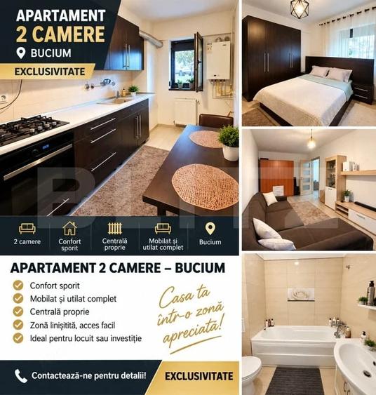 Apartament 2 camere Bucium | Exclusivitate - 1