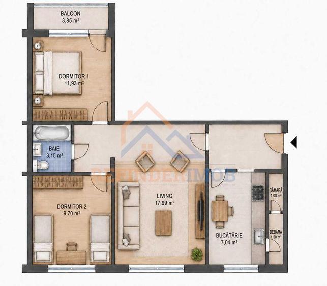 Apartament 3 camere Berceni zona Gradistea - 6