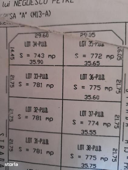 Teren de 743 mp, în Central