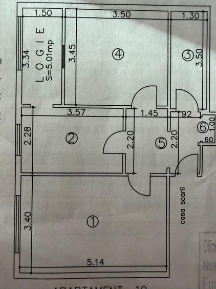 Apartament cu 2 camere decomandat în Central