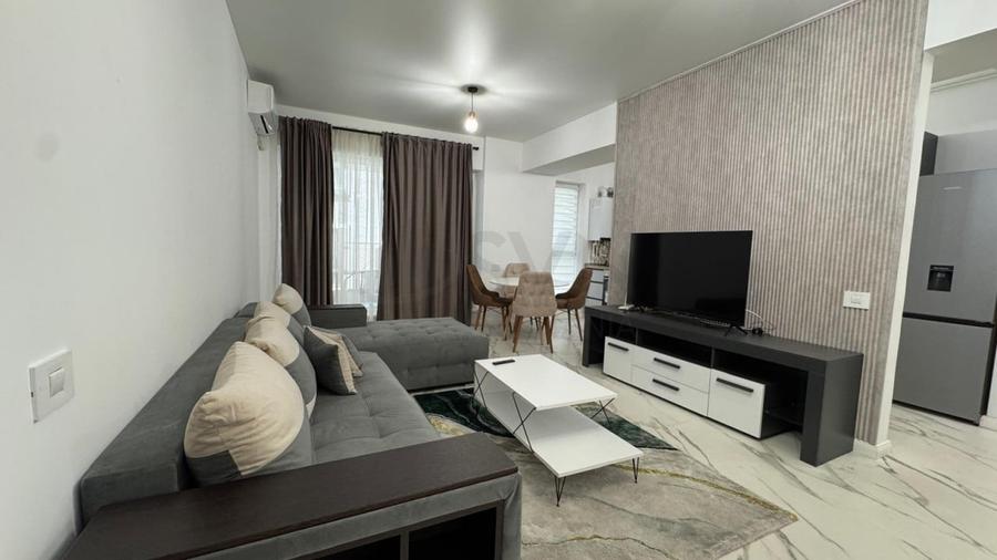 Apartament cu 2 camere semidecomandat, mobilat în Pipera