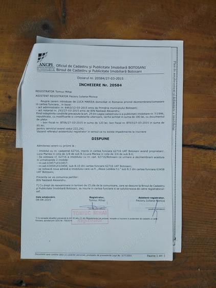 Teren de 2561 mp, în Nord