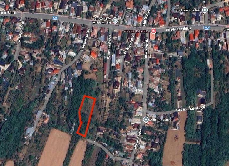 Teren de 2101 mp, în Exterior Vest