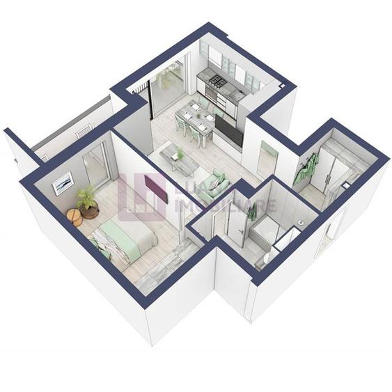 Apartament cu 2 camere decomandat în Turnișor