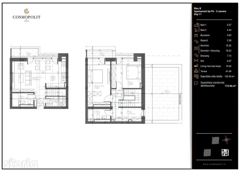 Apartament cu 3 camere în Valea Cetății