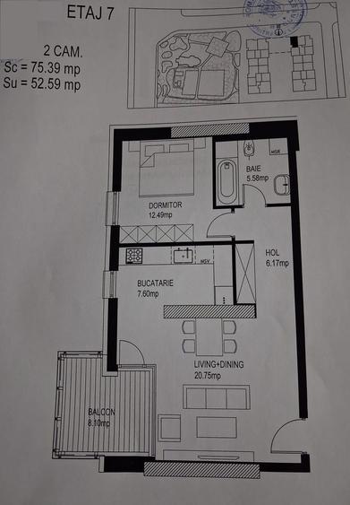 Apartament cu 2 camere semidecomandat, mobilat în Herăstrău