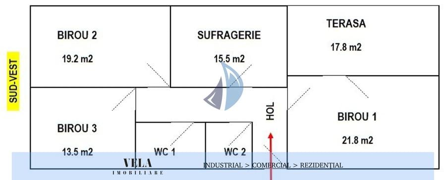 Apartament cu 4 camere decomandat în Semicentral