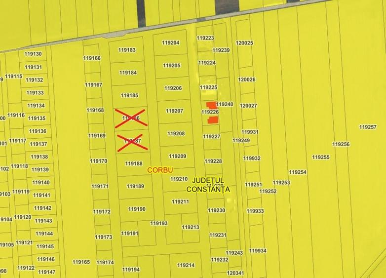 Teren Construcții intravilan de 1096 mp, în Corbu
