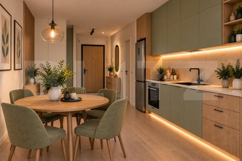 Apartament cu 2 camere semidecomandat în Lunca Cetățuii