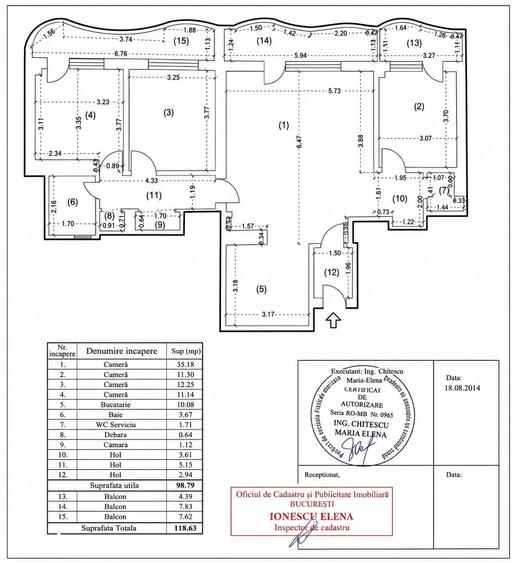 Apartament cu 4 camere în Militari