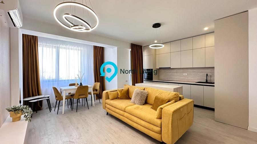 Apartament cu 2 camere, mobilat în Pipera