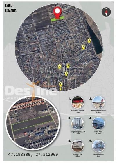 Teren Construcții intravilan de 699 mp, în Rediu