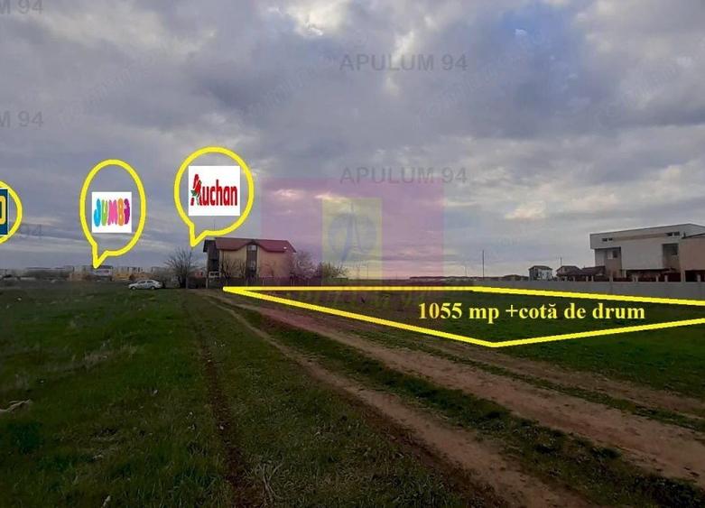 Teren de 1055 mp, în Berceni